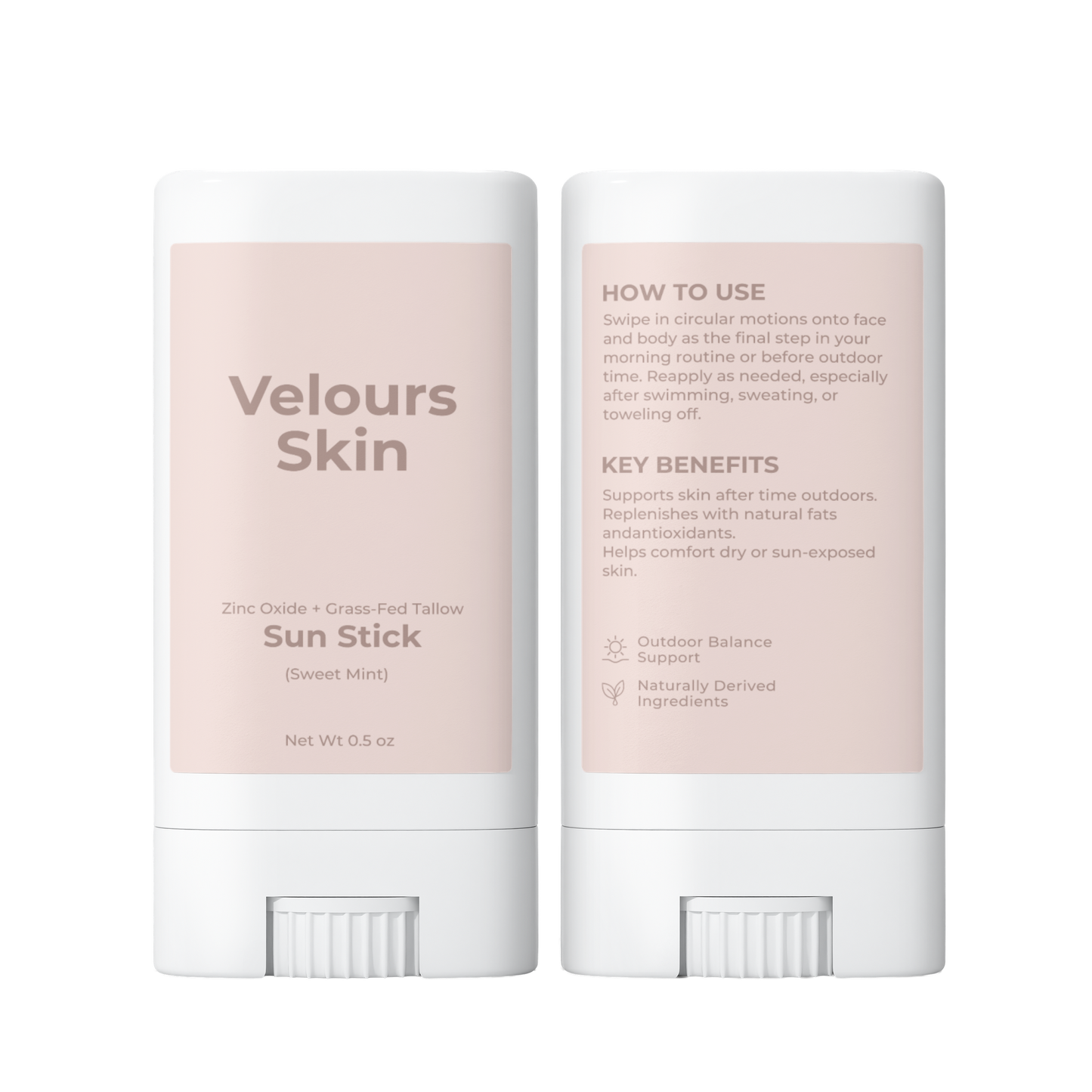 2 Pack Tallow Zinc Sun Stick