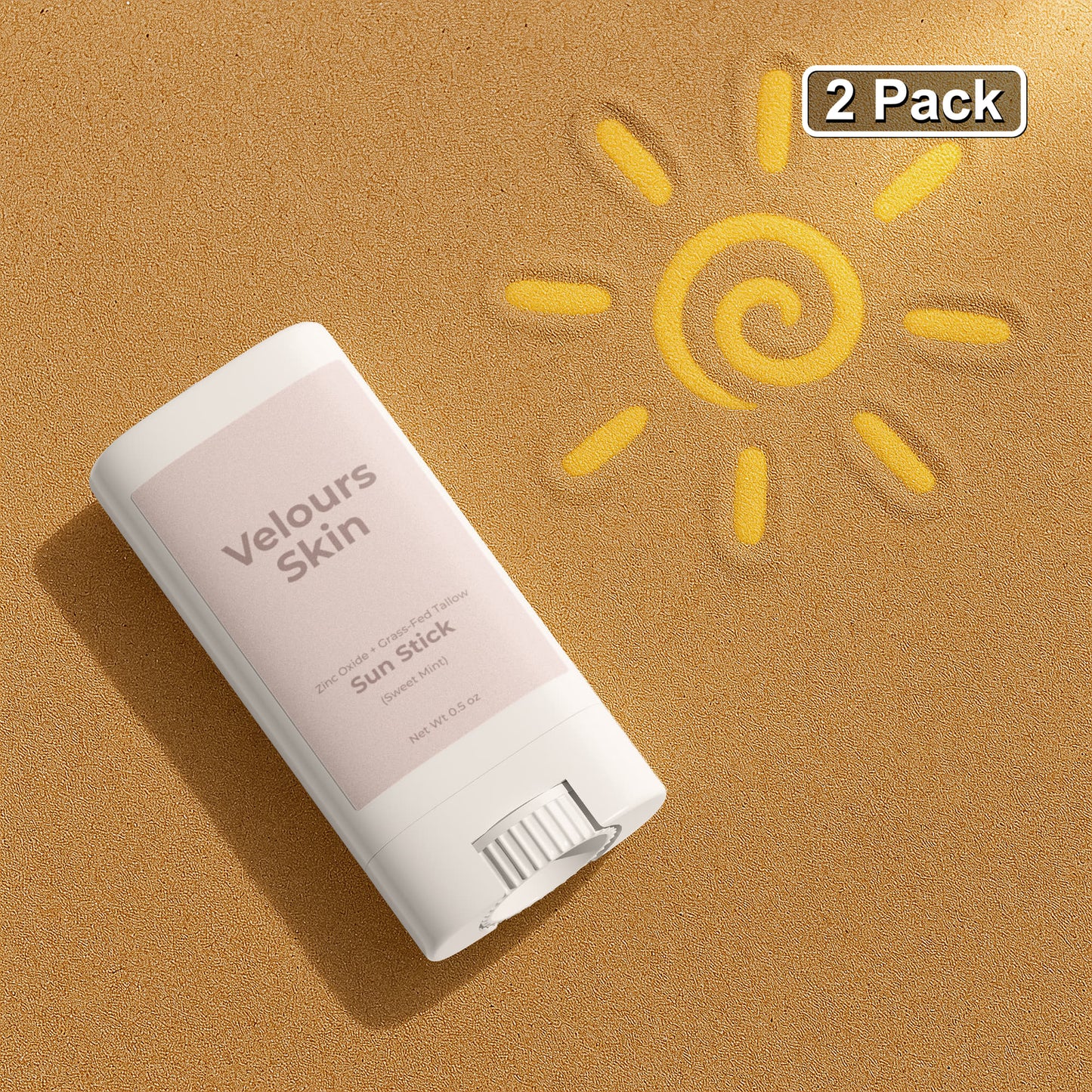 2 Pack Tallow Zinc Sun Stick